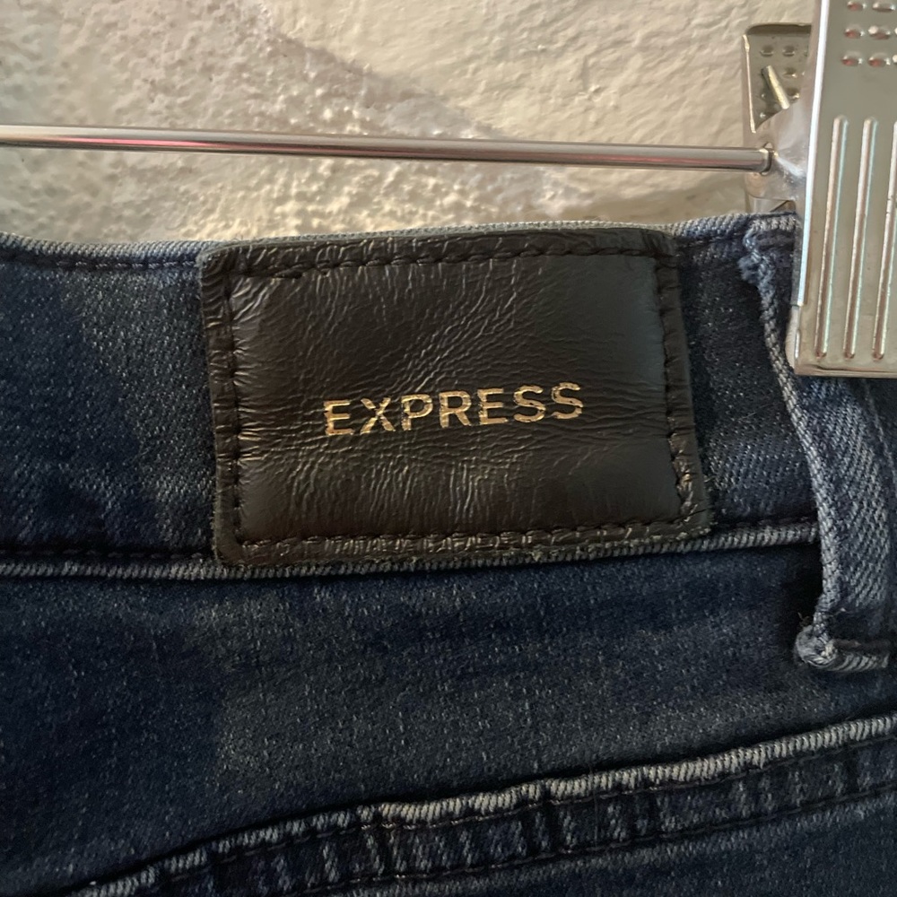 Express Dark Wash Flare High Rise 00R - Picture 7 of 9